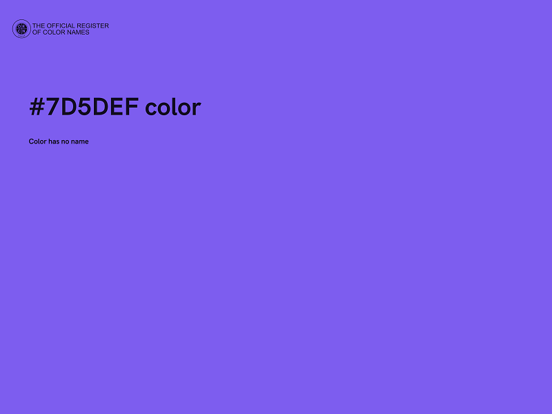 #7D5DEF color image