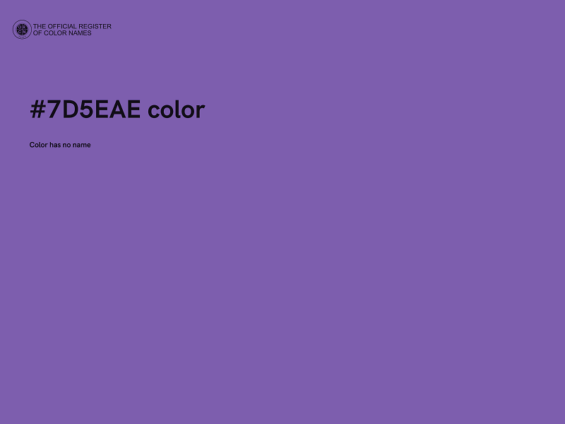 #7D5EAE color image