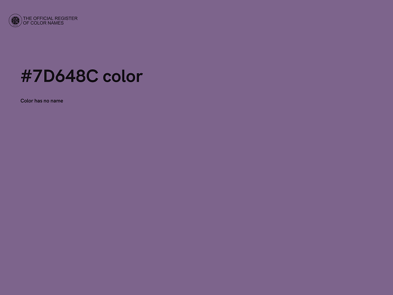 #7D648C color image