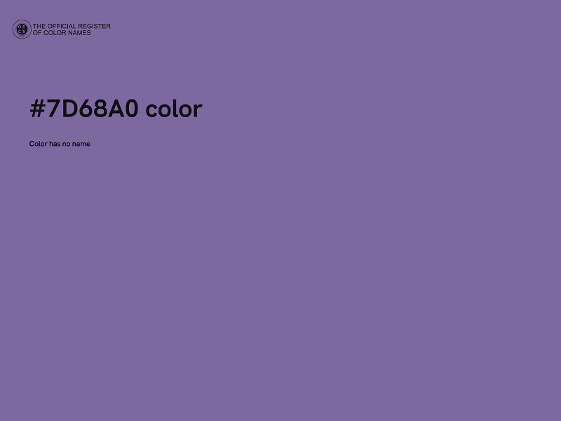 #7D68A0 color image