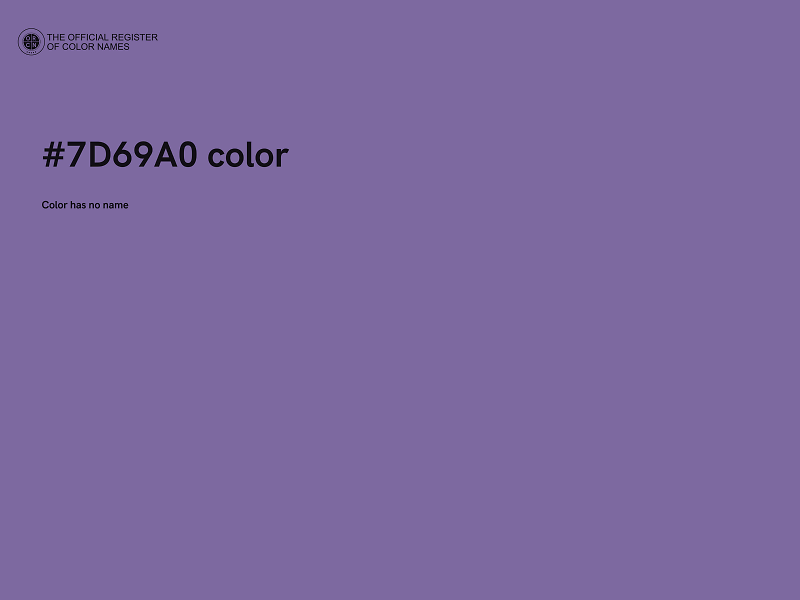 #7D69A0 color image