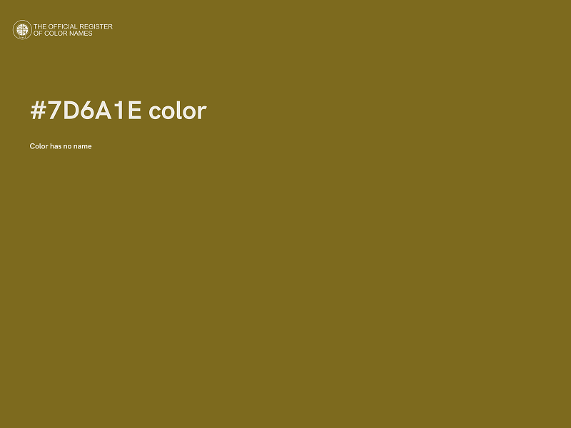 #7D6A1E color image