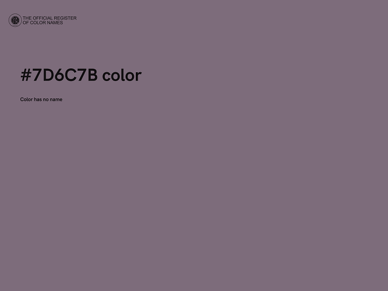 #7D6C7B color image