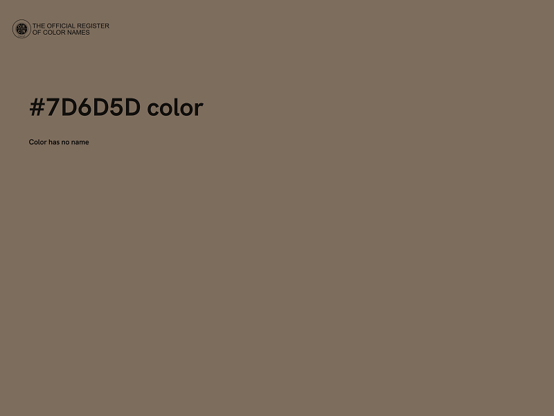 #7D6D5D color image