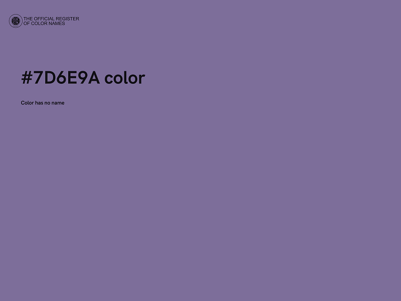 #7D6E9A color image