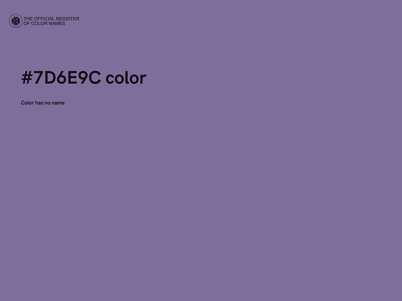 #7D6E9C color image