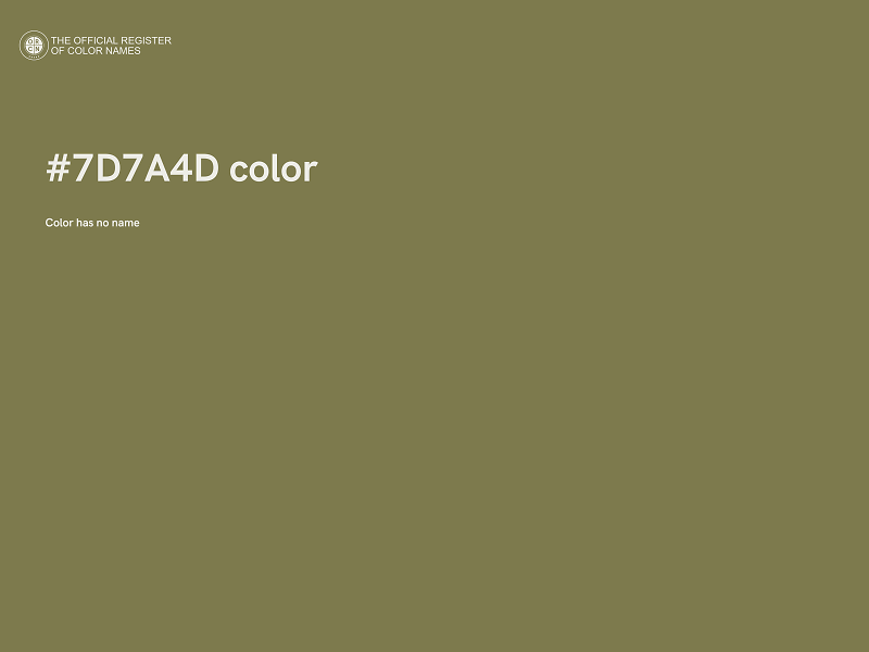 #7D7A4D color image