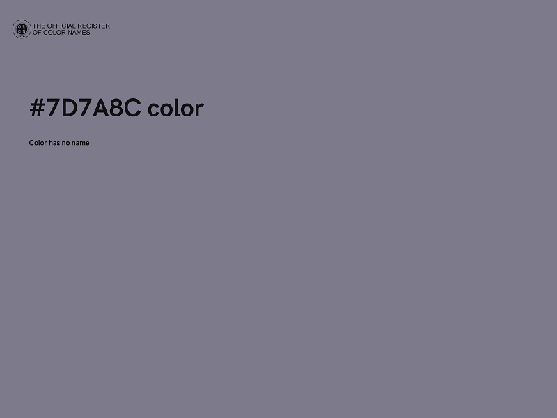 #7D7A8C color image