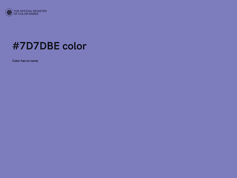 #7D7DBE color image