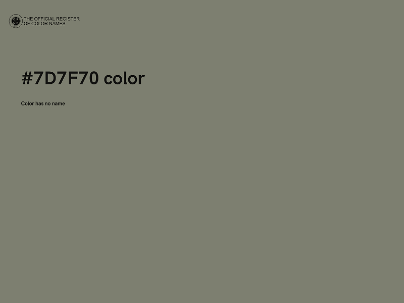 #7D7F70 color image