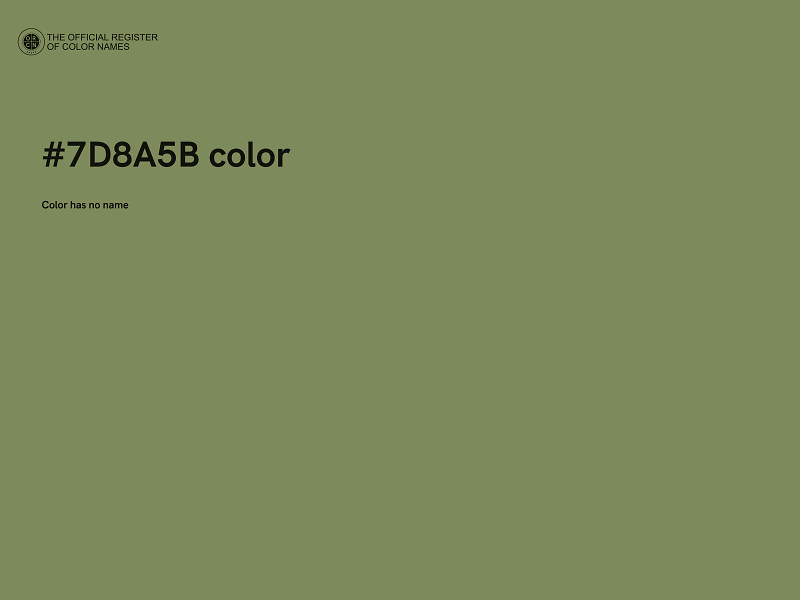 #7D8A5B color image