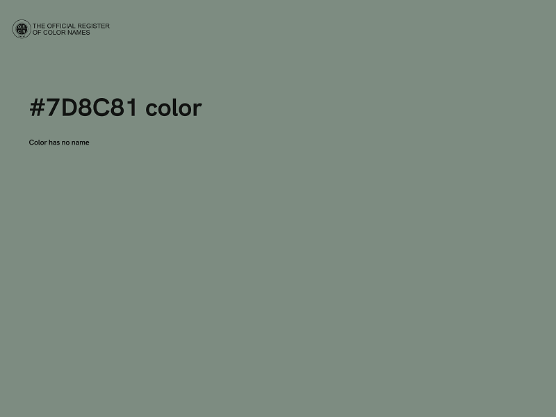 #7D8C81 color image