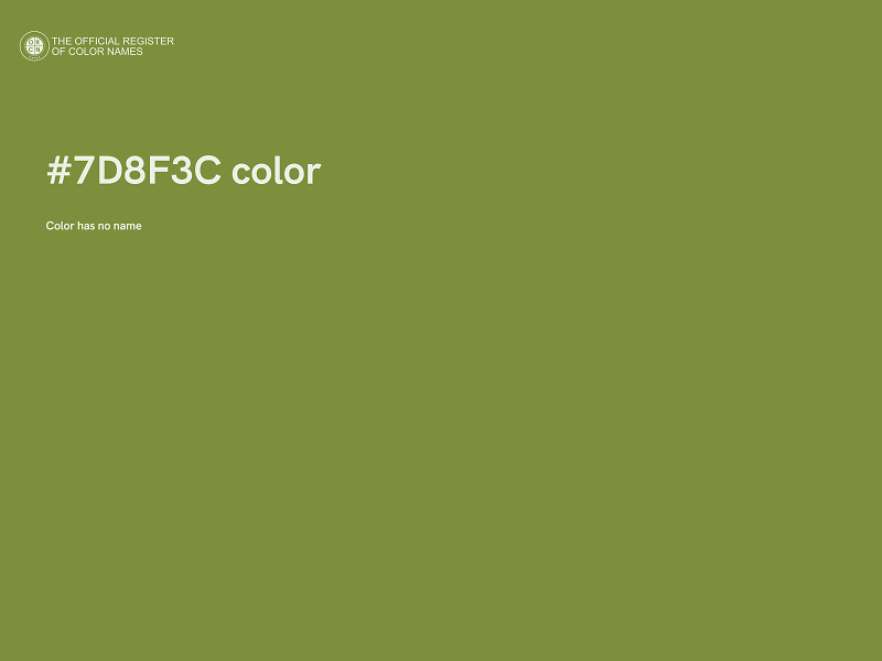 #7D8F3C color image