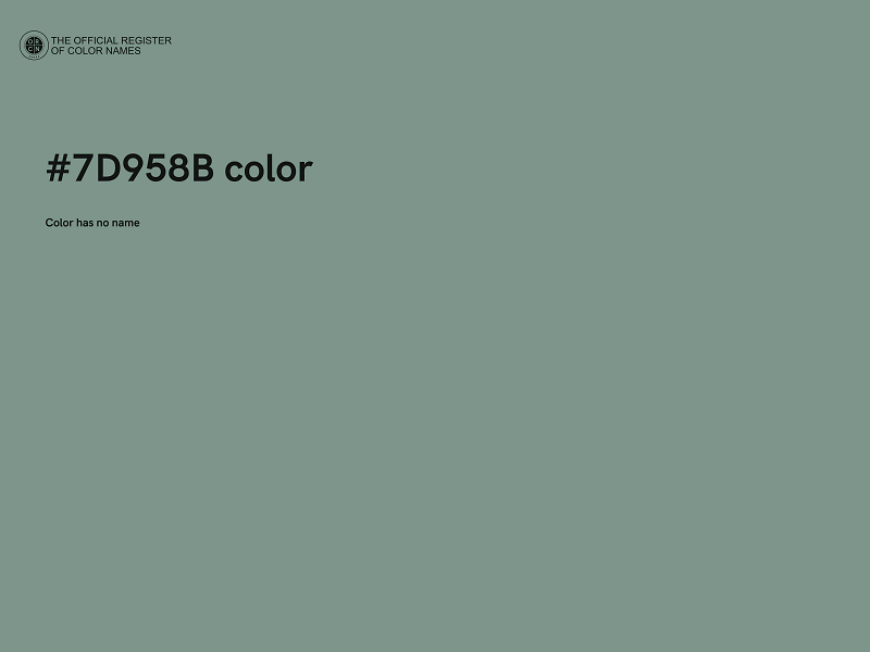 #7D958B color image