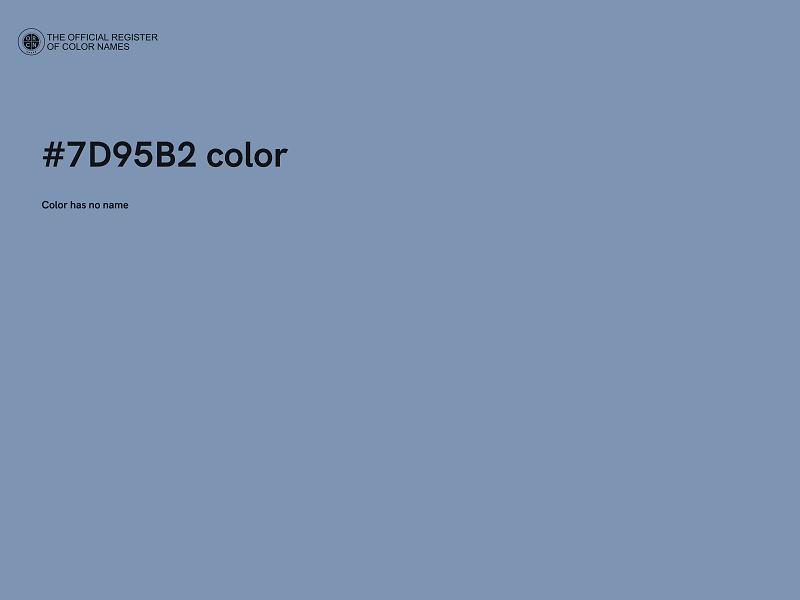 #7D95B2 color image