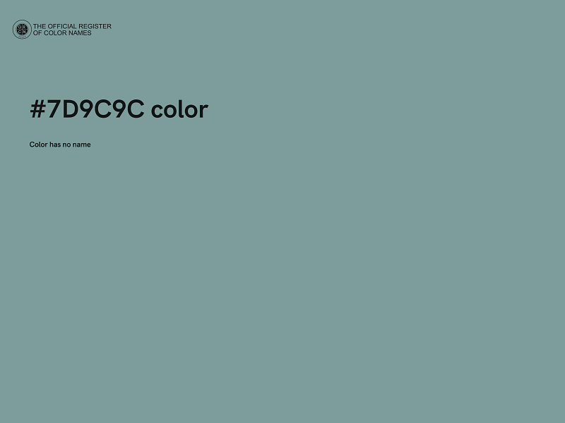 #7D9C9C color image