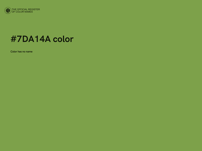 #7DA14A color image