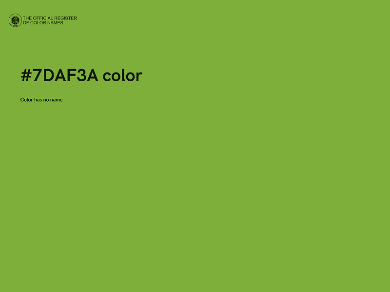 #7DAF3A color image