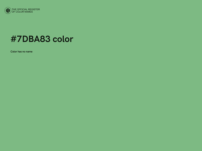 #7DBA83 color image