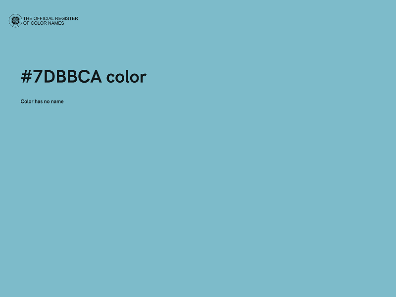 #7DBBCA color image