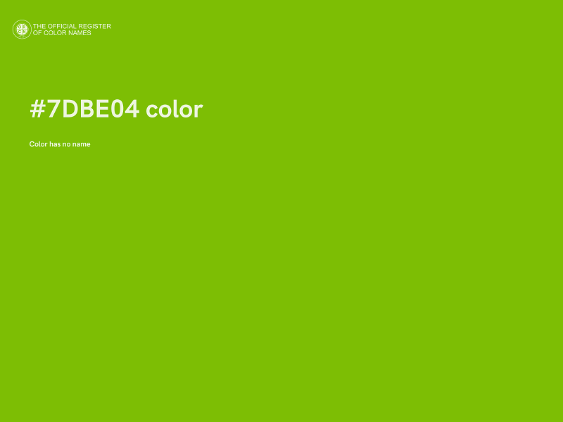 #7DBE04 color image