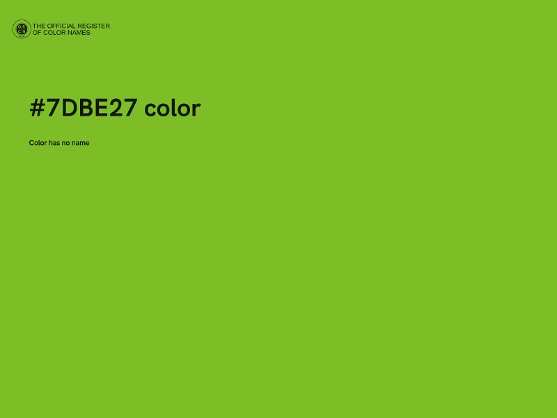 #7DBE27 color image