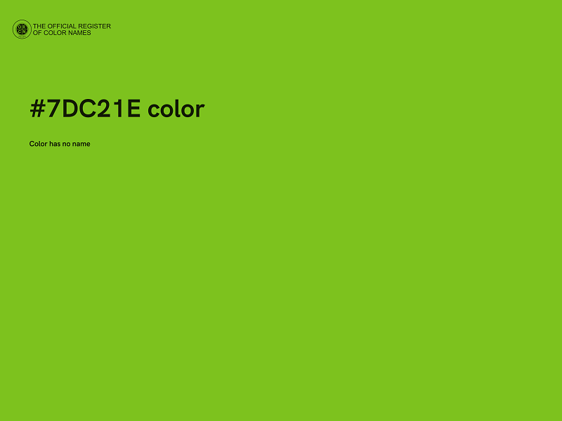 #7DC21E color image