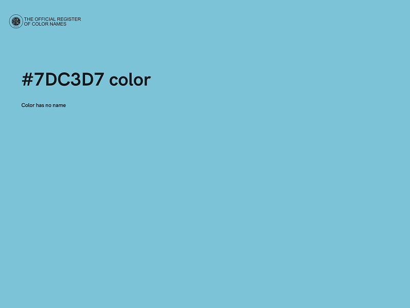 #7DC3D7 color image