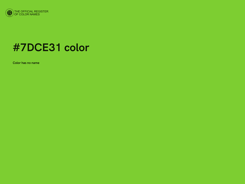 #7DCE31 color image