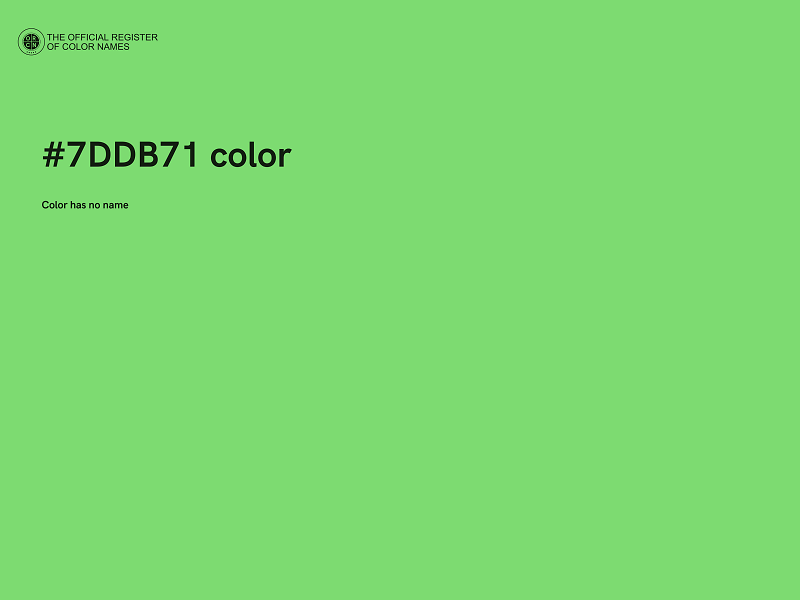 #7DDB71 color image