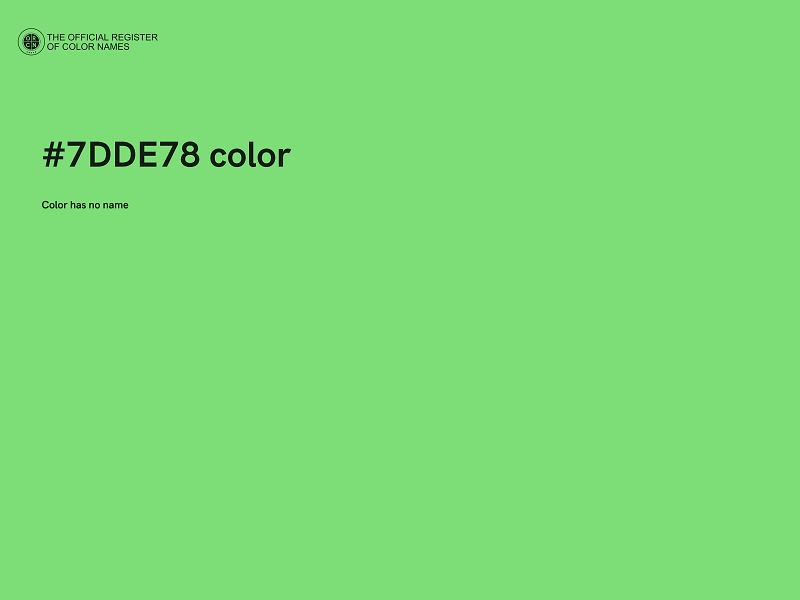 #7DDE78 color image