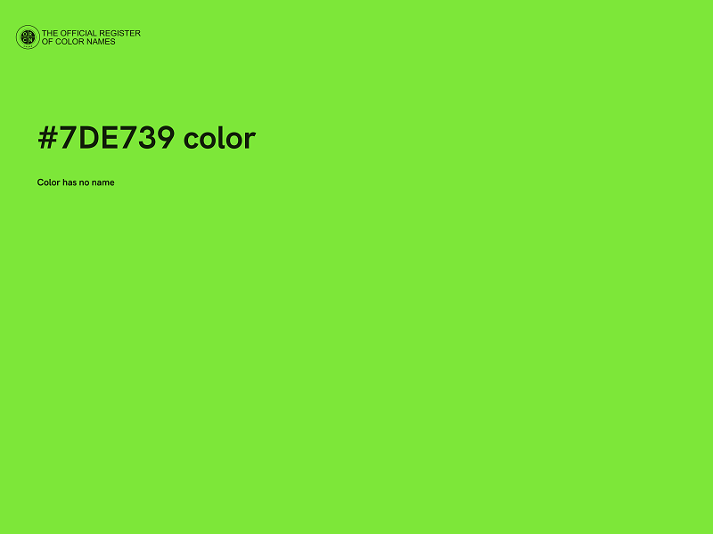 #7DE739 color image