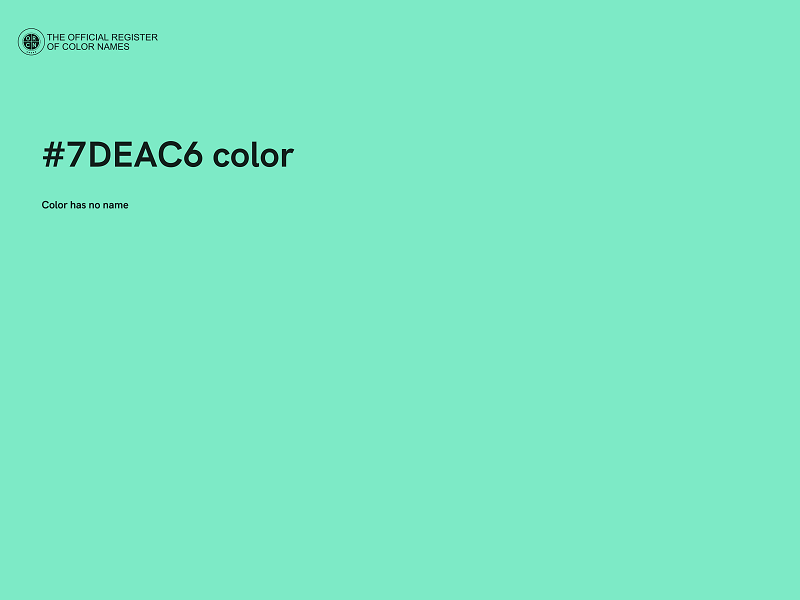 #7DEAC6 color image