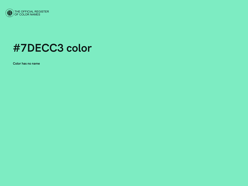 #7DECC3 color image