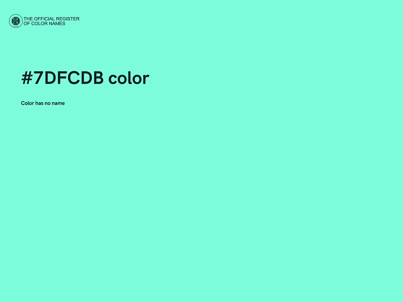 #7DFCDB color image