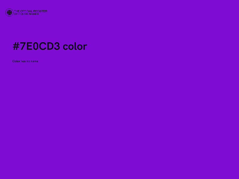 #7E0CD3 color image