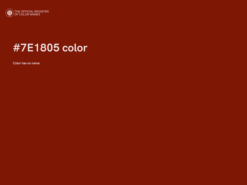 #7E1805 color image