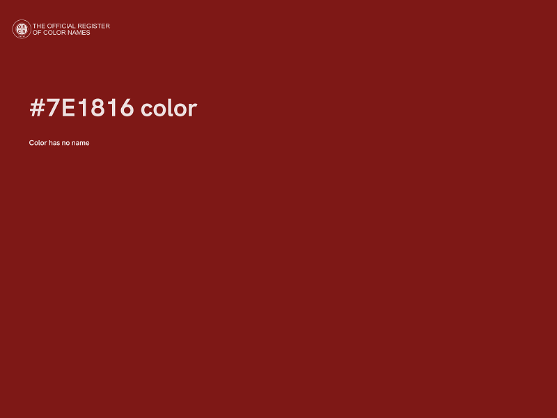 #7E1816 color image