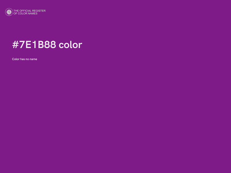 #7E1B88 color image