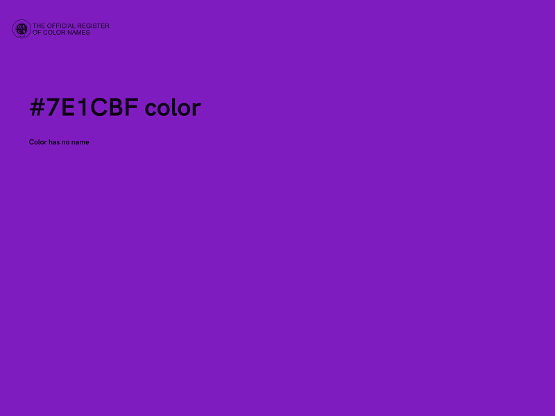 #7E1CBF color image