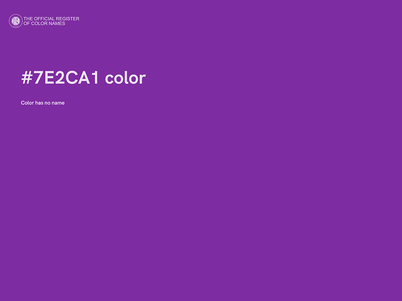 #7E2CA1 color image