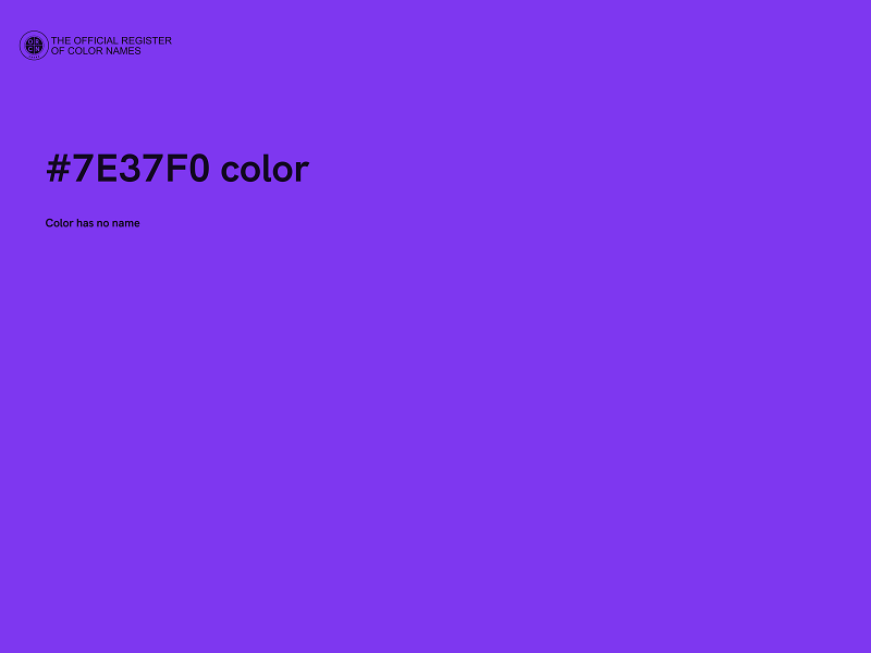 #7E37F0 color image