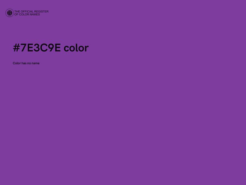 #7E3C9E color image