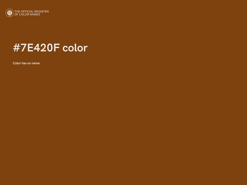 #7E420F color image