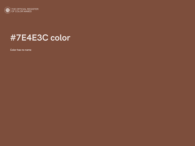 #7E4E3C color image