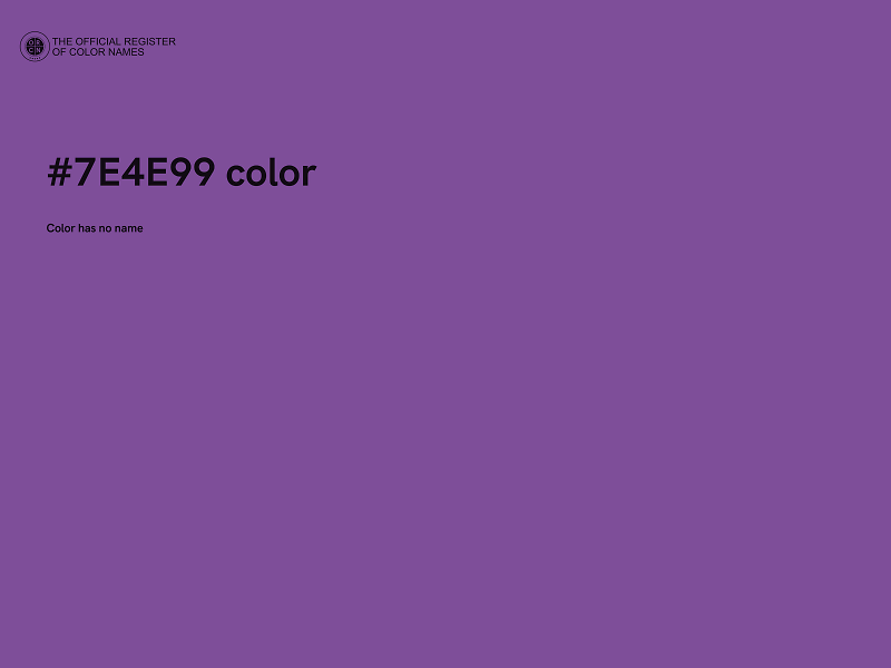 #7E4E99 color image