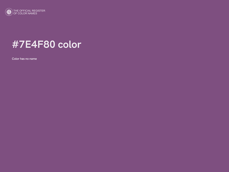 #7E4F80 color image