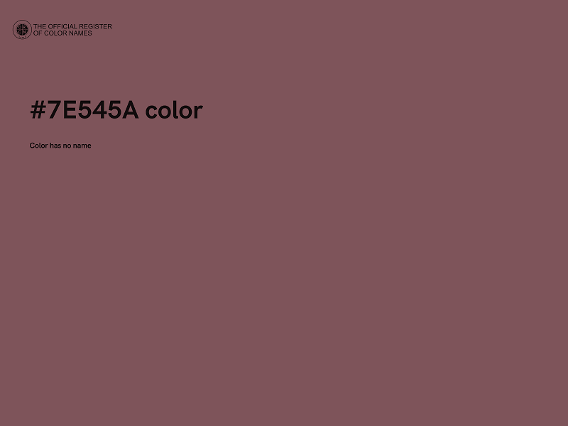 #7E545A color image