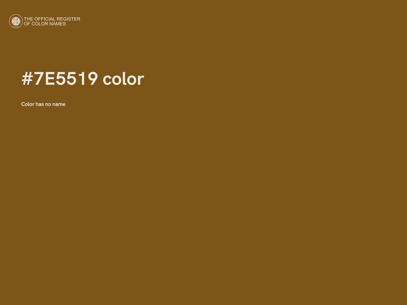 #7E5519 color image