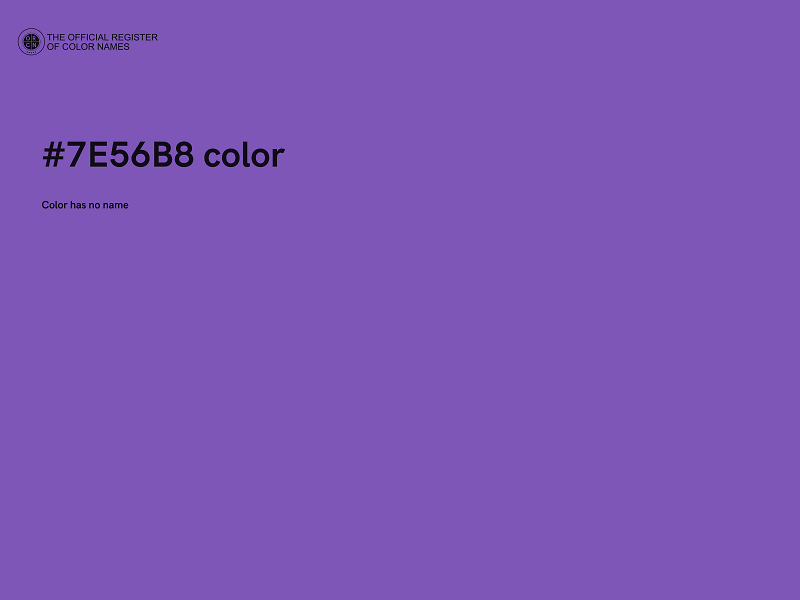 #7E56B8 color image